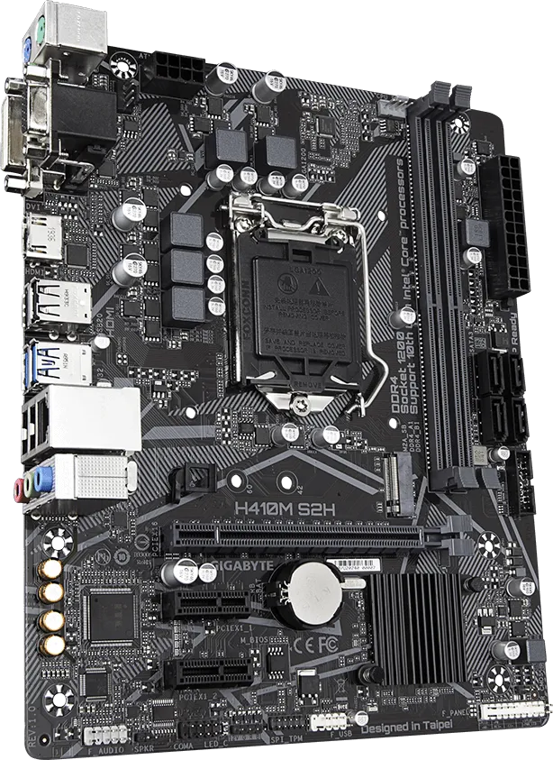 مادربرد گیگابایت مدل H410M S2H Rev1.1 DDR4 - Image 2